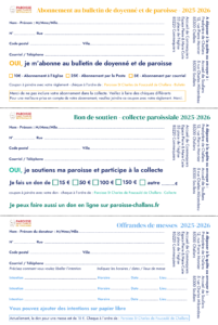 Bons abon bulletin
